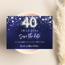 Search for 40th birthday save the dates Elegant