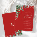 Search for rustic christmas wedding invitations Eucalyptus