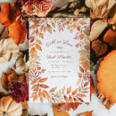 Search for orange leaves invitations Autumn