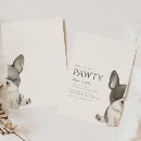 Search for french bulldog birthday invitations Pawty