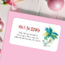 Search for beach christmas return address labels Tropical