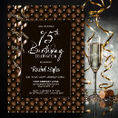 Search for 75th with diamonds birthday invitations Modern