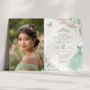Search for mint green and silver invitations For kids