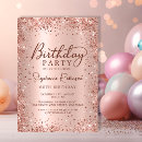 Search for metallic invitations Rose gold