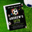 Search for black and white soccer invitations Fun