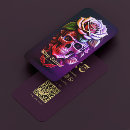 Search for black and purple business cards Tattoo artist