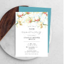 Search for flower 50th anniversary invitations Watercolor