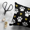 Search for dog paw pillowcases Pattern of paws