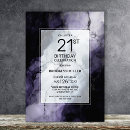 Search for marble 21st birthday invitations Elegant