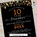 Search for black orange and gold invitations Modern
