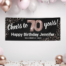 Search for 70th birthday banner banners Cheers to 70 years