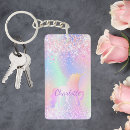 Search for magical unicorn key rings Glitter