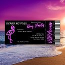 Search for travel tickets boarding pass invitations Tropical