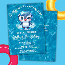 Search for penguin boy birthday invitations Party