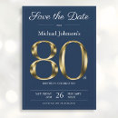 Search for 80th save date postcards Modern