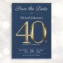 Search for 40th birthday save the dates Modern