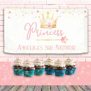 Search for princess birthday banners Little girl