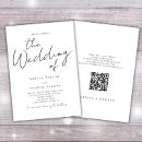 Search for contemporary wedding invitations Qr code