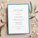 Search for blue border wedding invitations Traditional