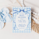 Search for bow tie baby shower invitations Gingham