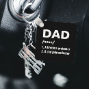 Search for funny fathers day key rings Black and white