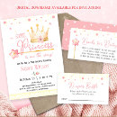 Search for princess crown baby shower invitations Ballerina