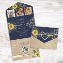 Search for navy blue and sunflower wedding invitations Boho