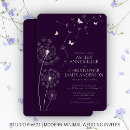 Search for dark purple wedding invitations Rustic