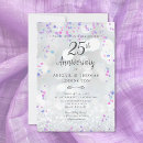 Search for 25th silver wedding anniversary invitations Sparkle