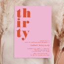 Search for adult 30th birthday invitations Minimal