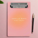 Search for designer clipboards Blush pink