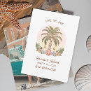 Search for sunset beach save the dates Tropical