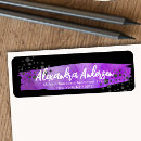 Search for glitzy return address labels For her