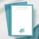 Search for blank note cards Turquoise