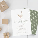 Search for modern simple party animal invitations One silly goose