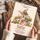 Search for farm 1st birthday invitations Watercolor farm animals