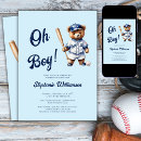Search for baseball baby boy shower invitations Blue