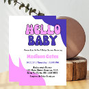 Search for groovy baby shower invitations Bold
