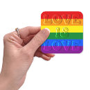 Search for gay pride stripe stickers Love is love