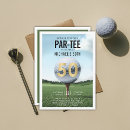 Search for golf 50th birthday invitations Golfer