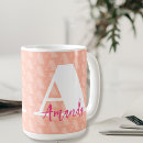 Search for white coral mugs Geometric pattern
