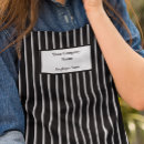 Search for grey stripe aprons Black