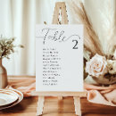 Search for elegant table cards Black and white