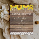 Search for sunflower couples shower invitations Wood