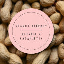 Search for peanut allergy stickers Warning