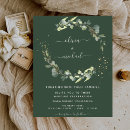 Search for emerald green and white invitations Elegant