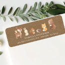 Search for baby squirrel return address labels Rustic