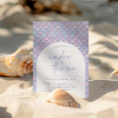 Search for mermaid scales invitations Oneder the sea