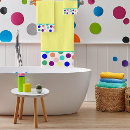 Search for multi coloured bath towels Green