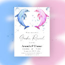 Search for blue dolphin invitations Watercolor